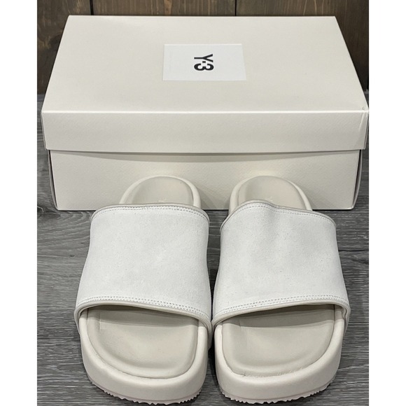 Y-3 Orbit Grey Clear Brown Beige White GW8630 Slide Sandal Mule Slipper Men's 6